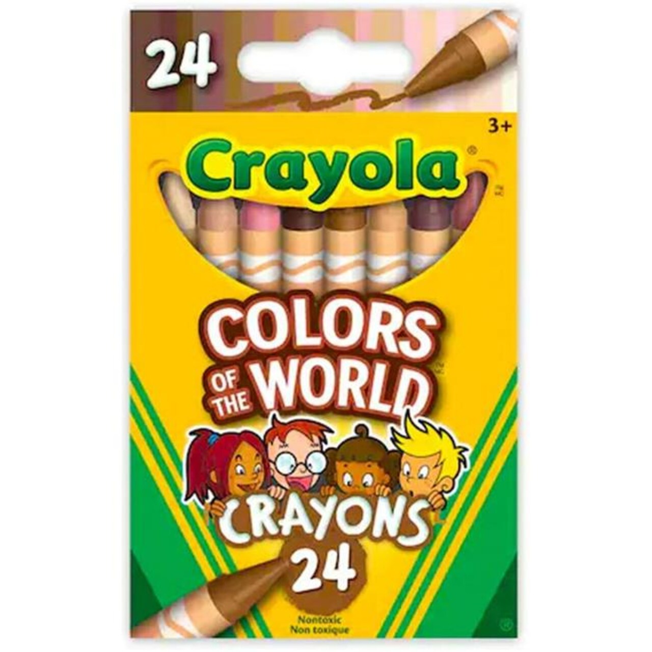 Crayola Colors of The World Skin Tone Crayons, 24 Count